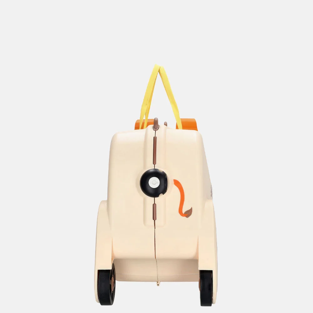 Zebra Trends rol handbagage zitkoffer beige bij Duifhuizen