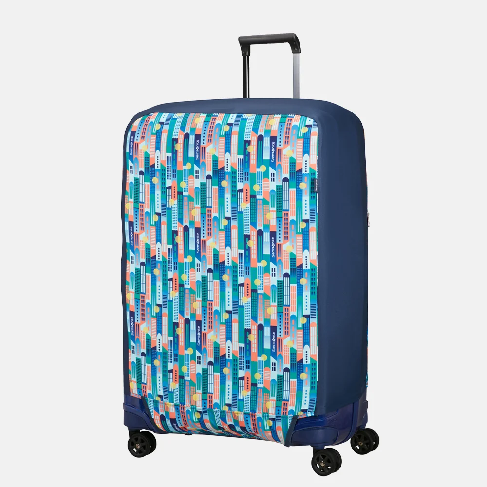 Samsonite TA Revolution kofferhoes 79 cm City Print multi bij Duifhuizen