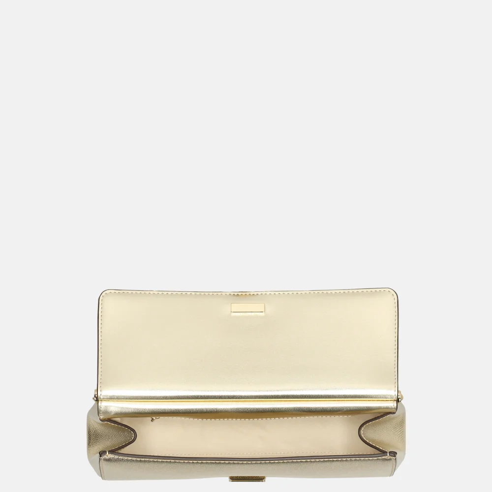 Michael Kors Carmine clutch pale gold bij Duifhuizen