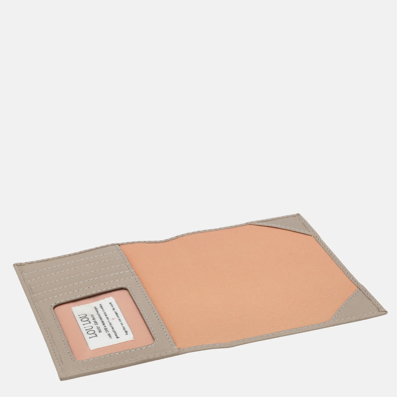 Loulou Essentiels Petite Valise paspoorthoes soft sepia bij Duifhuizen