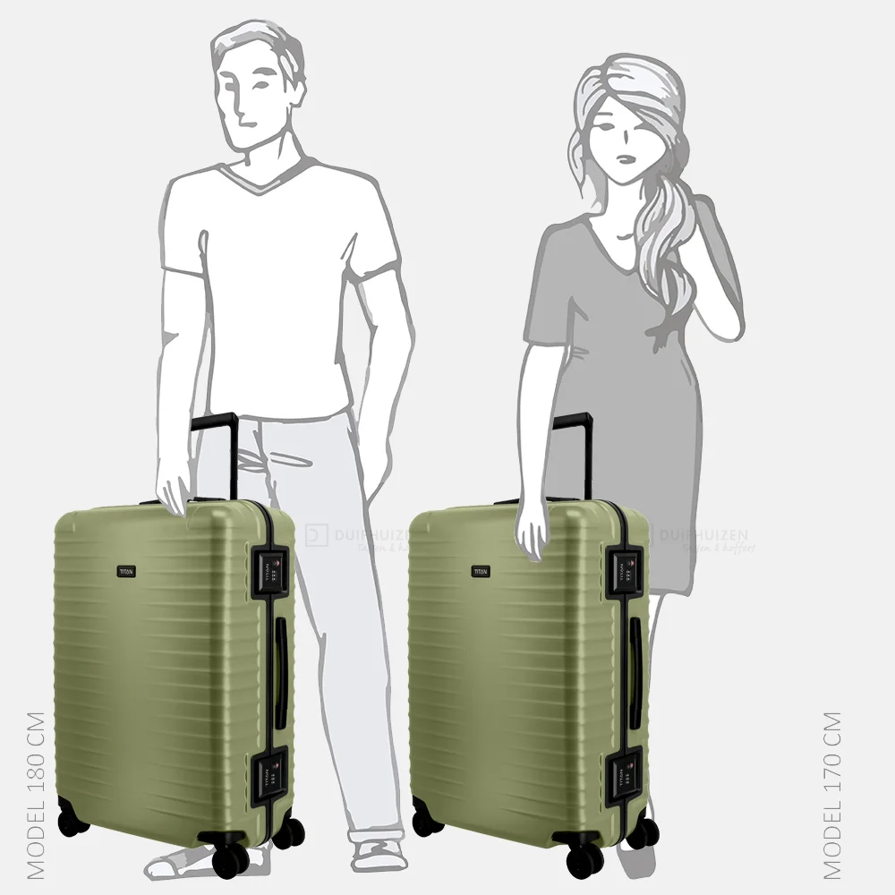 Titan Overseas reiskoffer 75 cm forest green bij Duifhuizen