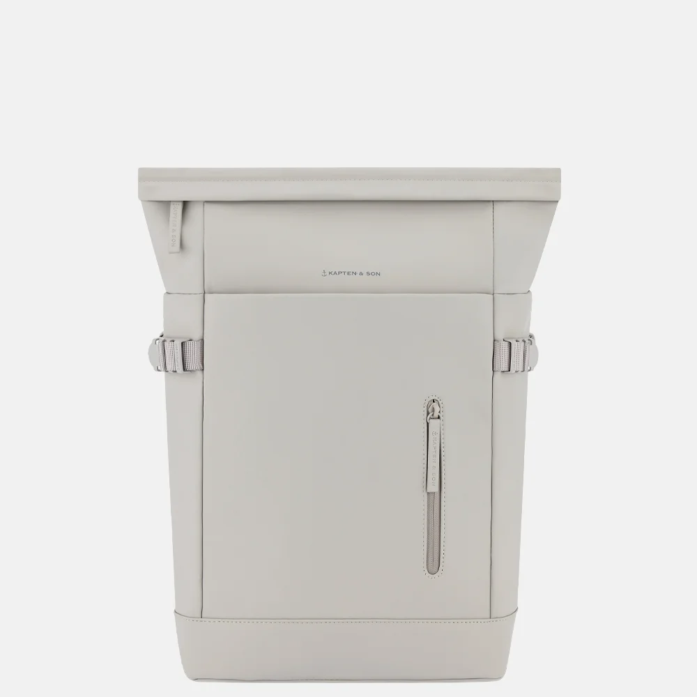 Kapten & Son HELSINKI 2.0 laptoprugzak greige bij Duifhuizen