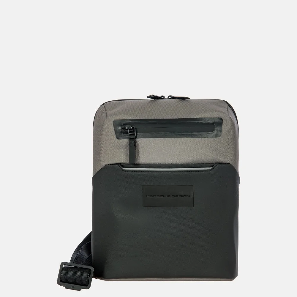 Porsche Design Urban Eco schoudertas S stone grey bij Duifhuizen