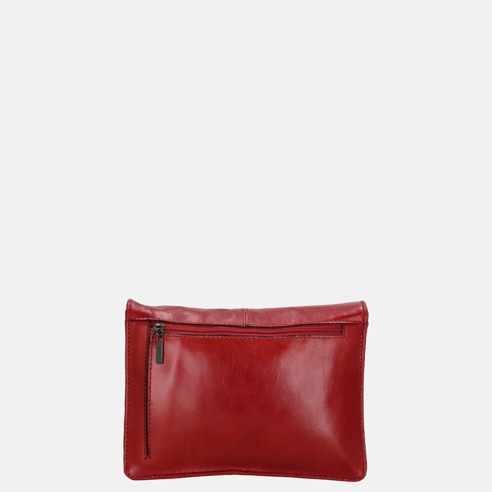 Claudio Ferrici Pelle Vecchia crossbody tas red bij Duifhuizen