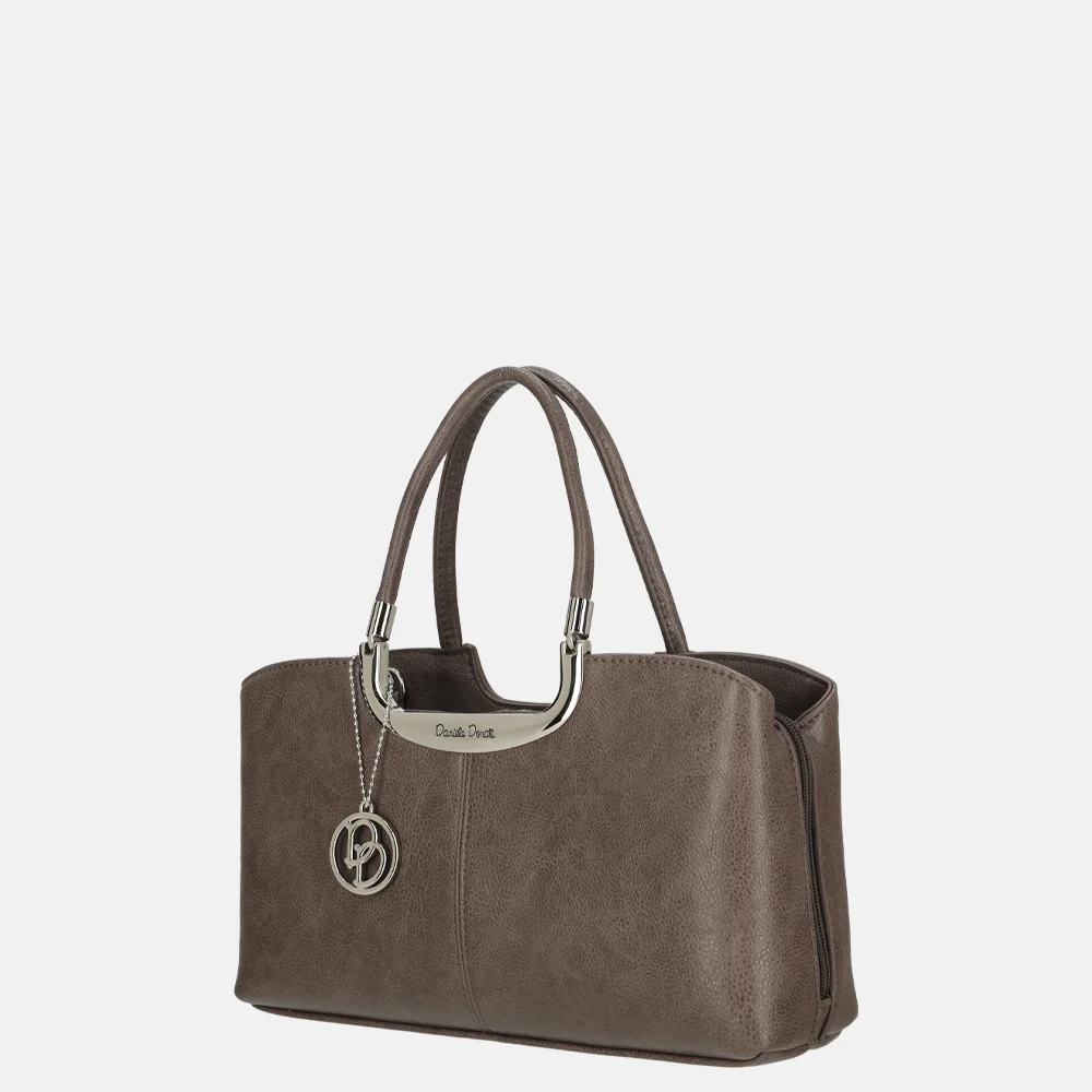 Daniele Donati handtas dark taupe bij Duifhuizen