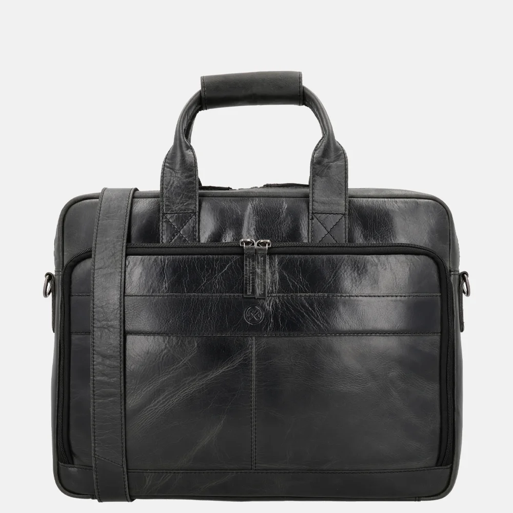 Hide & Stitches Next Navajo laptoptas 15.6 inch zwart