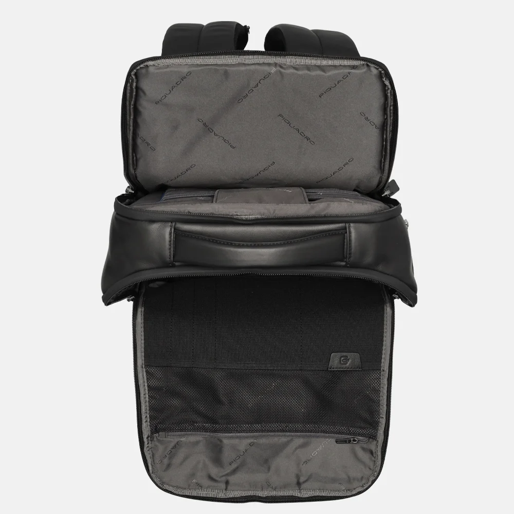 Piquadro Urban laptoprugzak 14 inch nero bij Duifhuizen