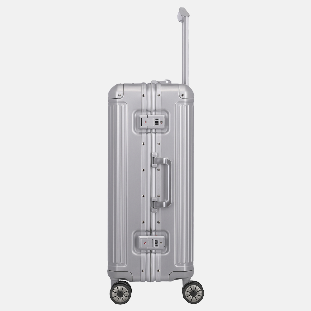 Travelite Next koffer 67 cm silver bij Duifhuizen