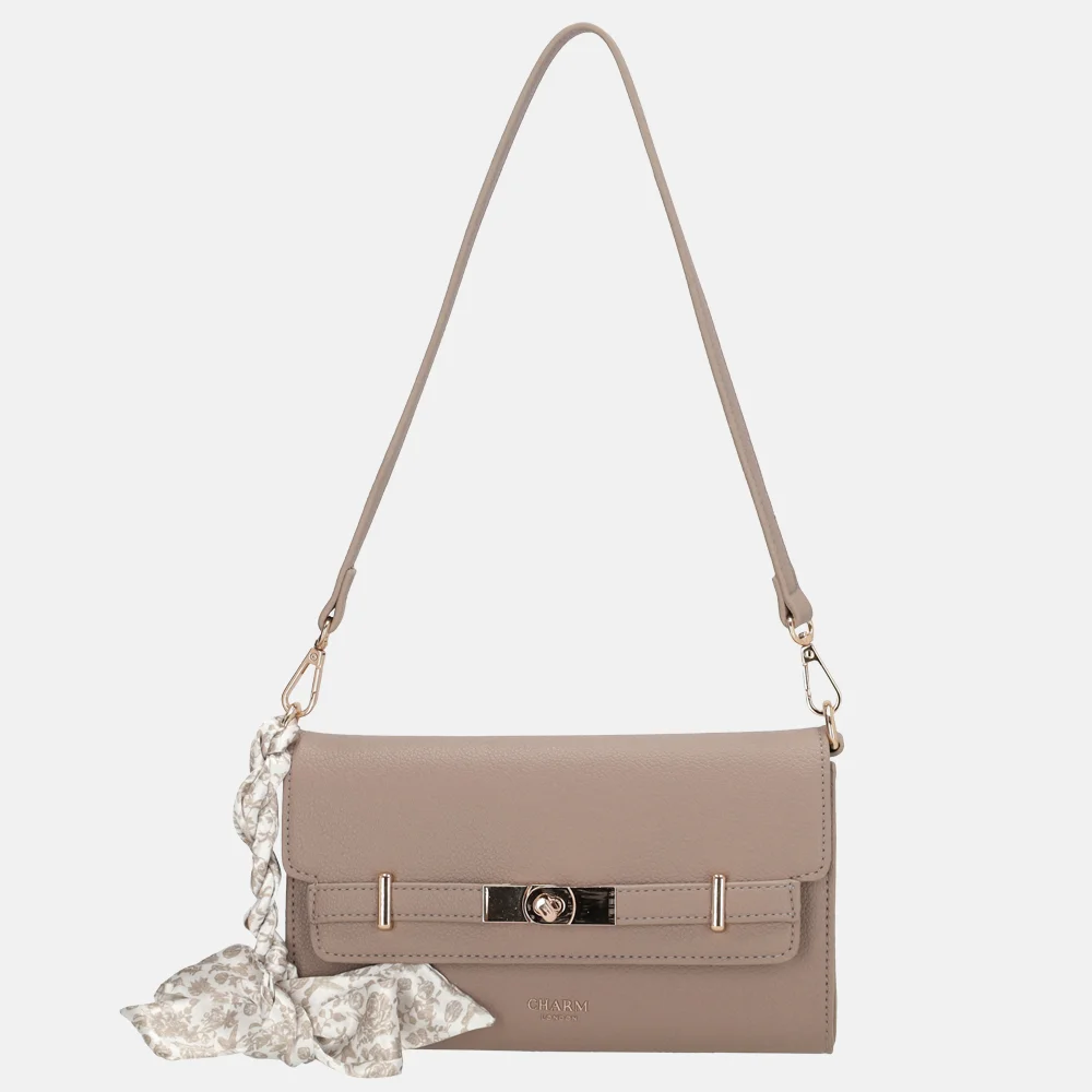 Charm London The Hamptons envelop clutch lichttaupe bij Duifhuizen