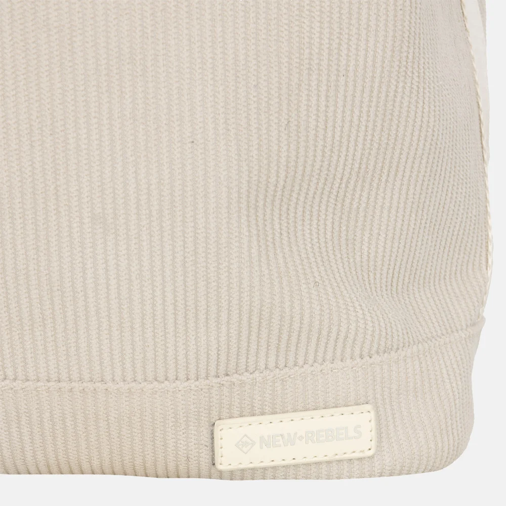 New Rebels New York rugzak rolltop 13 inch beige bij Duifhuizen