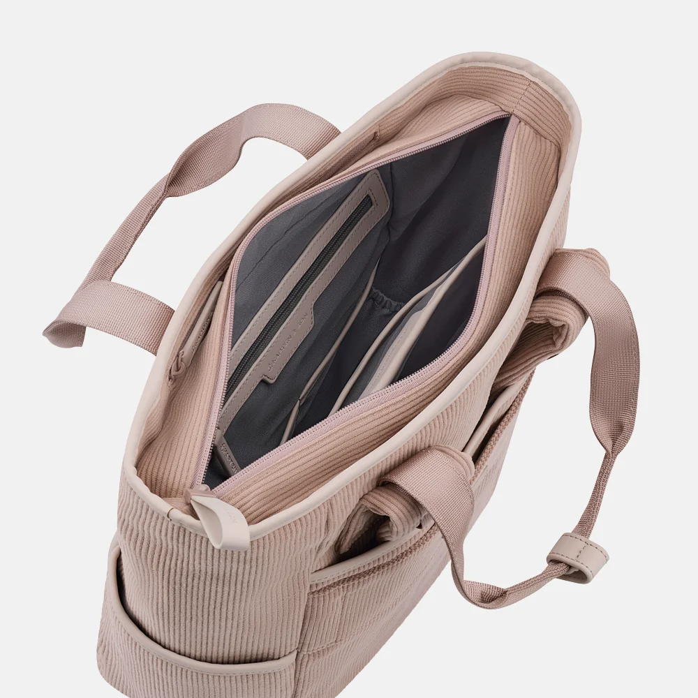 Kapten & Son Lindby Corduroy rugzak rose clay bij Duifhuizen