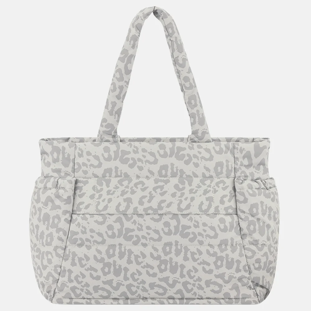 Kapten & Son Hellvi shopper leopard sandstone bij Duifhuizen