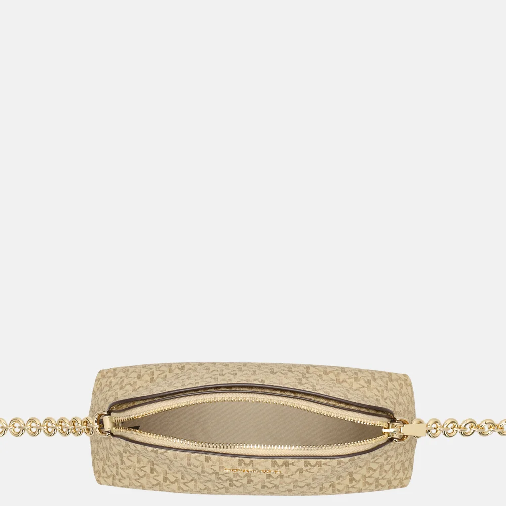 Michael Kors Freddie dome crossbody tas S khaki bij Duifhuizen