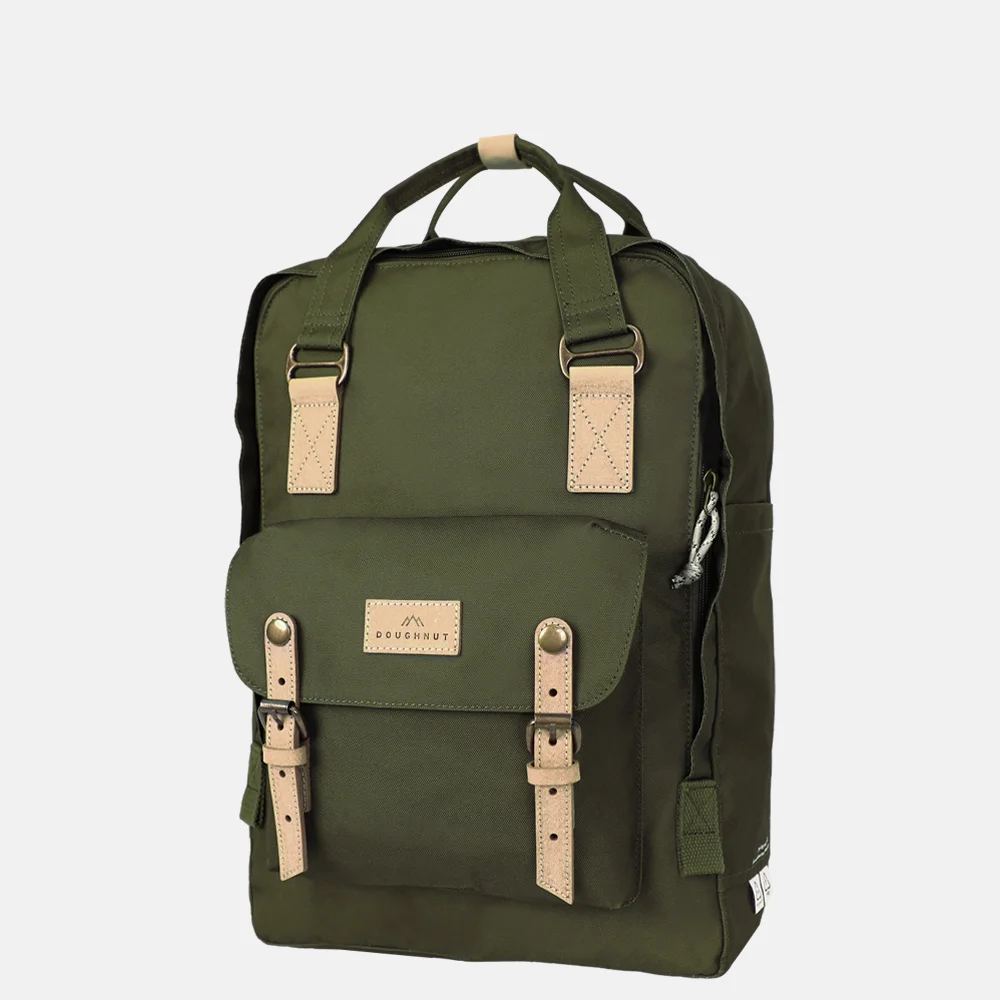 Doughnut Macaroon Large Reborn rugzak 15 inch army bij Duifhuizen