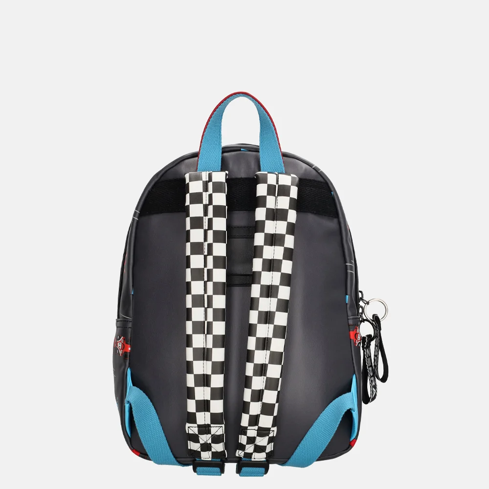 Zebra Trends kinderrugzak raceauto zwart bij Duifhuizen