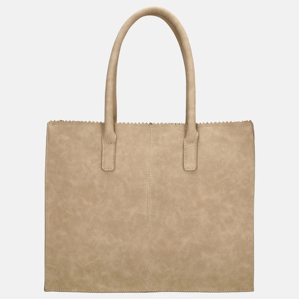 Zebra Trends Lisa shopper taupe bij Duifhuizen