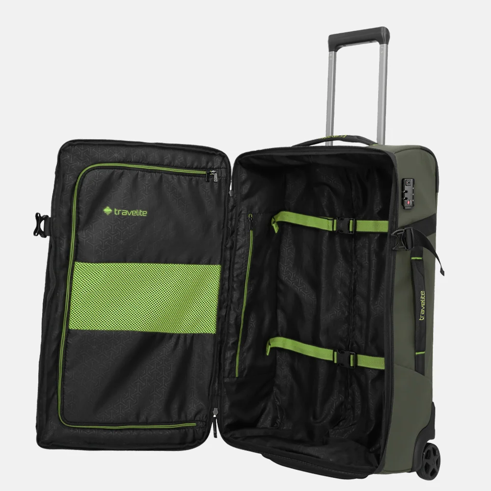 Travelite Briize reistas op wielen 67 cm khaki bij Duifhuizen
