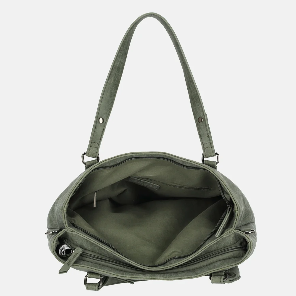 Enrico Benetti Stacey shopper olijfgroen bij Duifhuizen