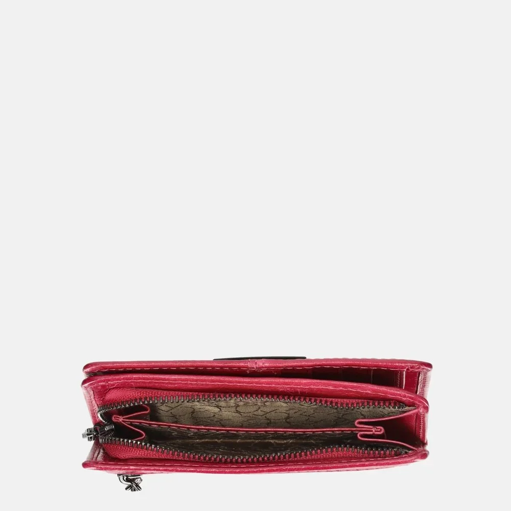 Claudio Ferrici Pelle Vecchia portemonnee orchidea bij Duifhuizen