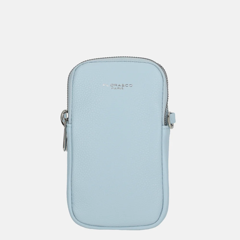Flora & Co telefoontas light blue bij Duifhuizen
