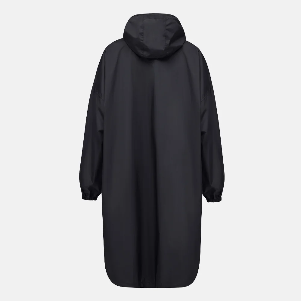 Kapten & Son regenjas/poncho all black bij Duifhuizen