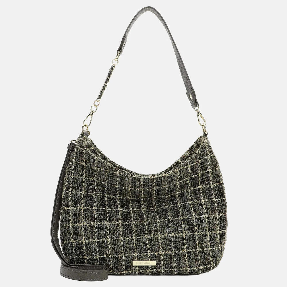 Emily & Noah Hannelore schoudertas olive bij Duifhuizen