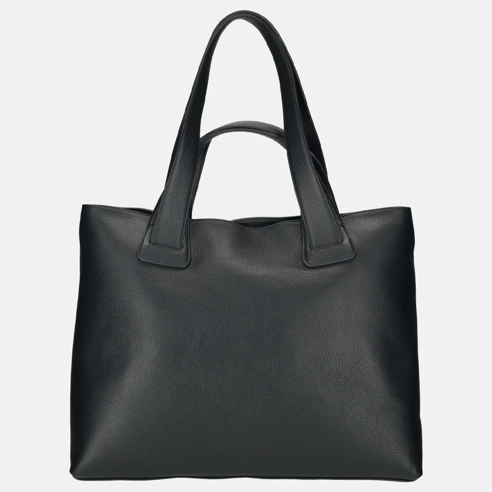Crinkles shopper L navy bij Duifhuizen