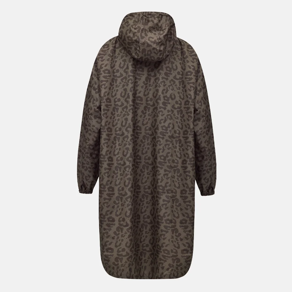 Kapten & Son regenjas/poncho leo dark brown bij Duifhuizen