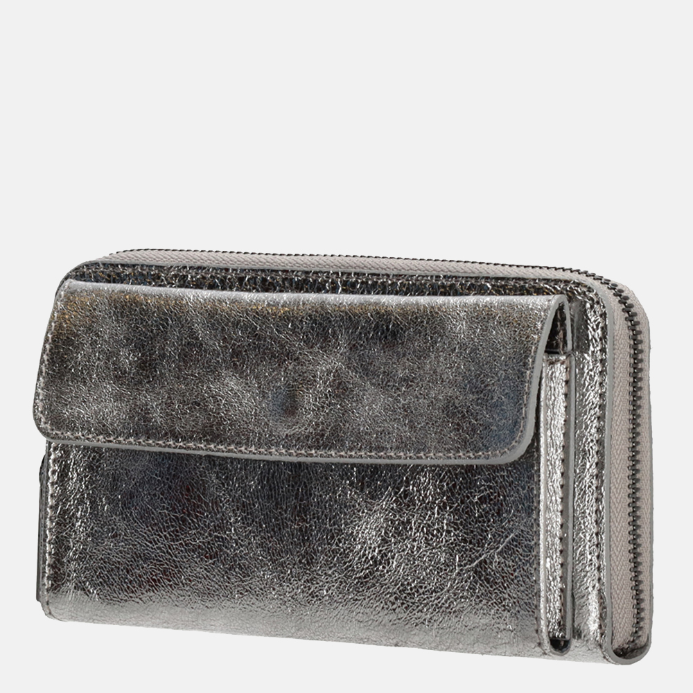 Charm London portemonnee/crossbody tas donkerzilver bij Duifhuizen