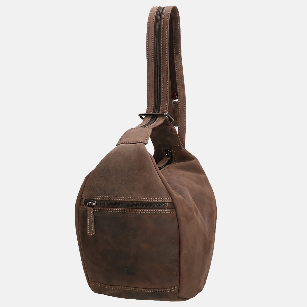 Old West rugzak dark brown bij Duifhuizen