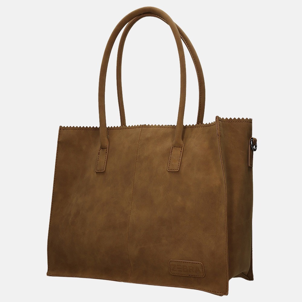 Zebra Trends Lisa shopper camel bij Duifhuizen