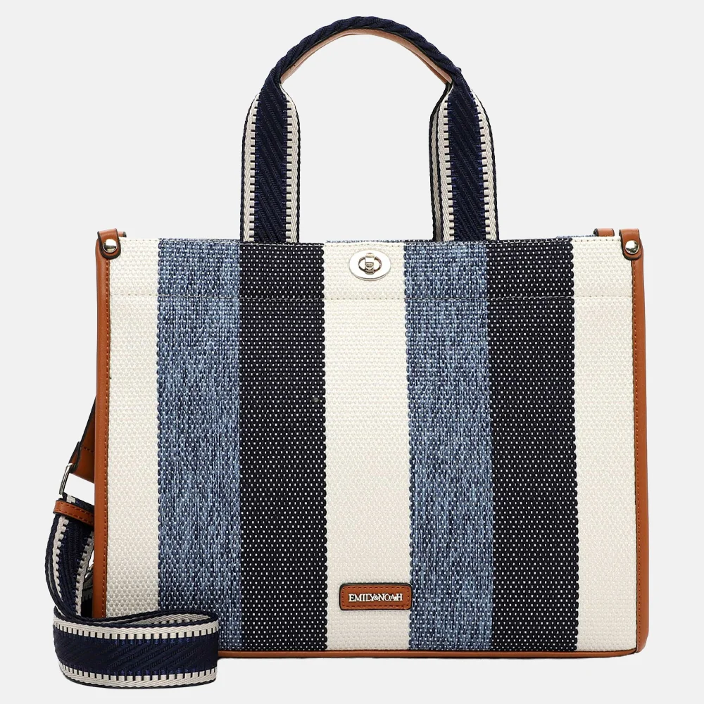 Emily & Noah Jasmin handtas L blauw bij Duifhuizen