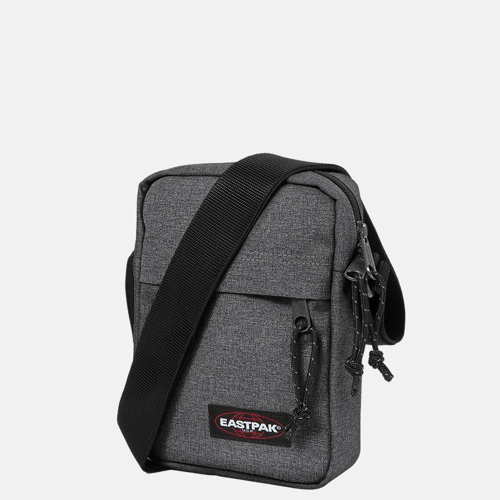 Eastpak The One schoudertas black denim bij Duifhuizen