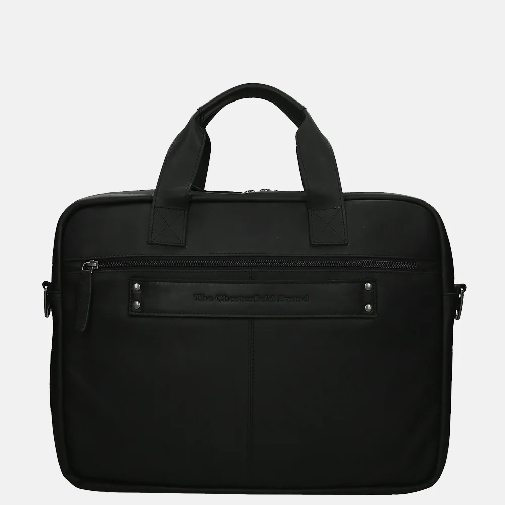 Chesterfield Calvi laptoptas 15.6 inch black bij Duifhuizen