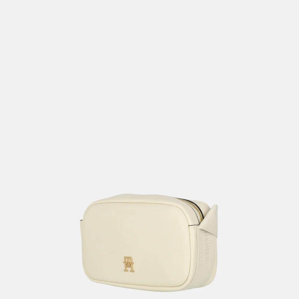 Tommy Hilfiger Logotape crossbody tas soft cream bij Duifhuizen