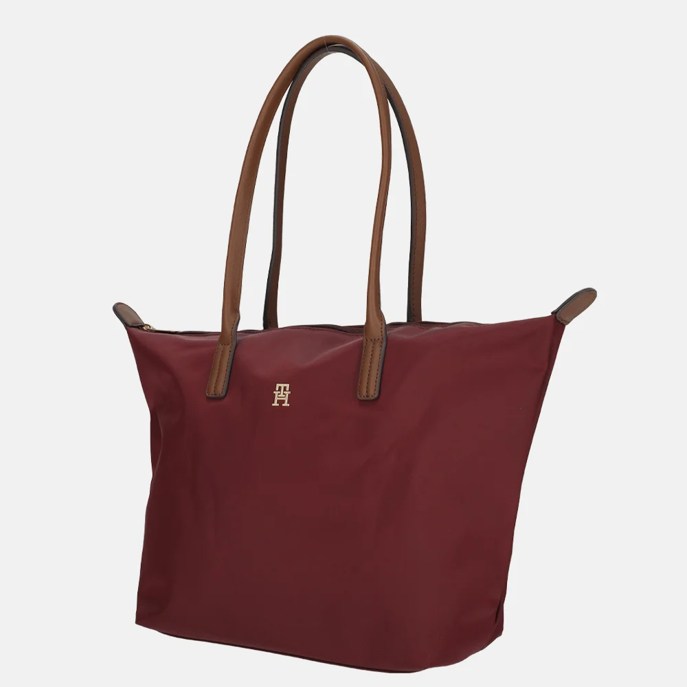 Tommy Hilfiger Popette tote shopper deep rouge bij Duifhuizen