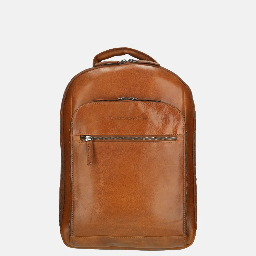 Chesterfield Maggiore laptoprugzak cognac bij Duifhuizen
