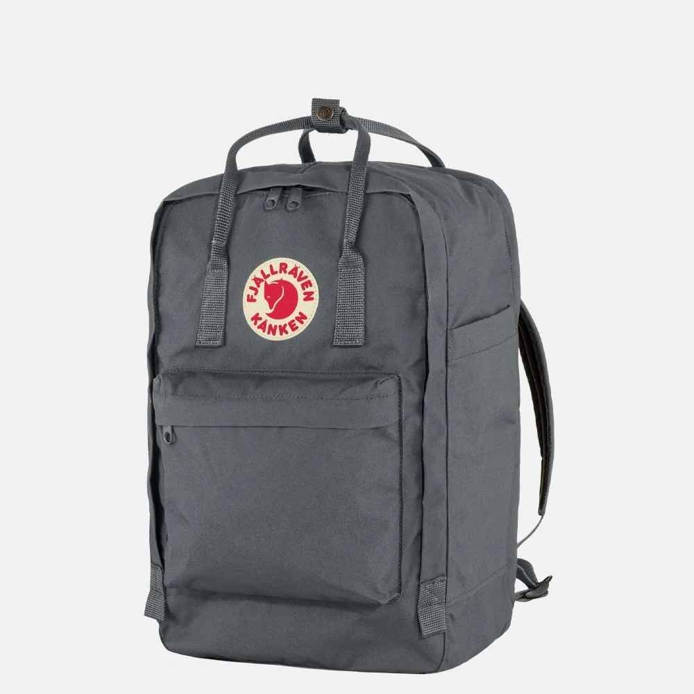 Fjallraven Kanken laptop rugzak 17 inch super grey bij Duifhuizen