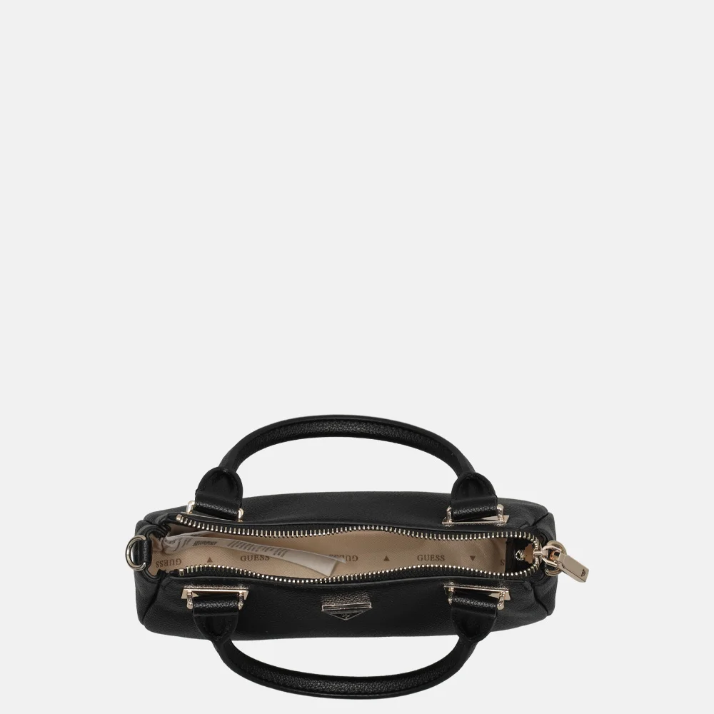 Guess Evie mini satchel handtas black bij Duifhuizen