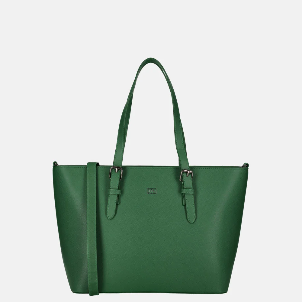 Duifhuizen Saffiano shopper M papegaai groen