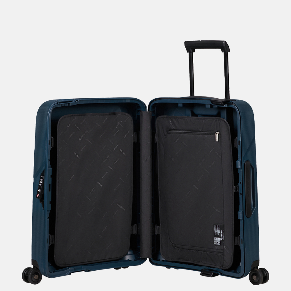 Samsonite Magnum ECO handbagage koffer 55 cm midnight blue bij Duifhuizen