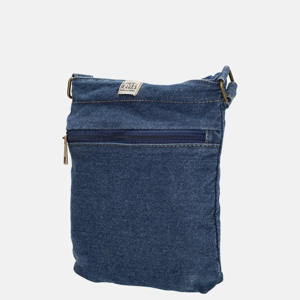 Beagles crossbody tas jeansblauw bij Duifhuizen