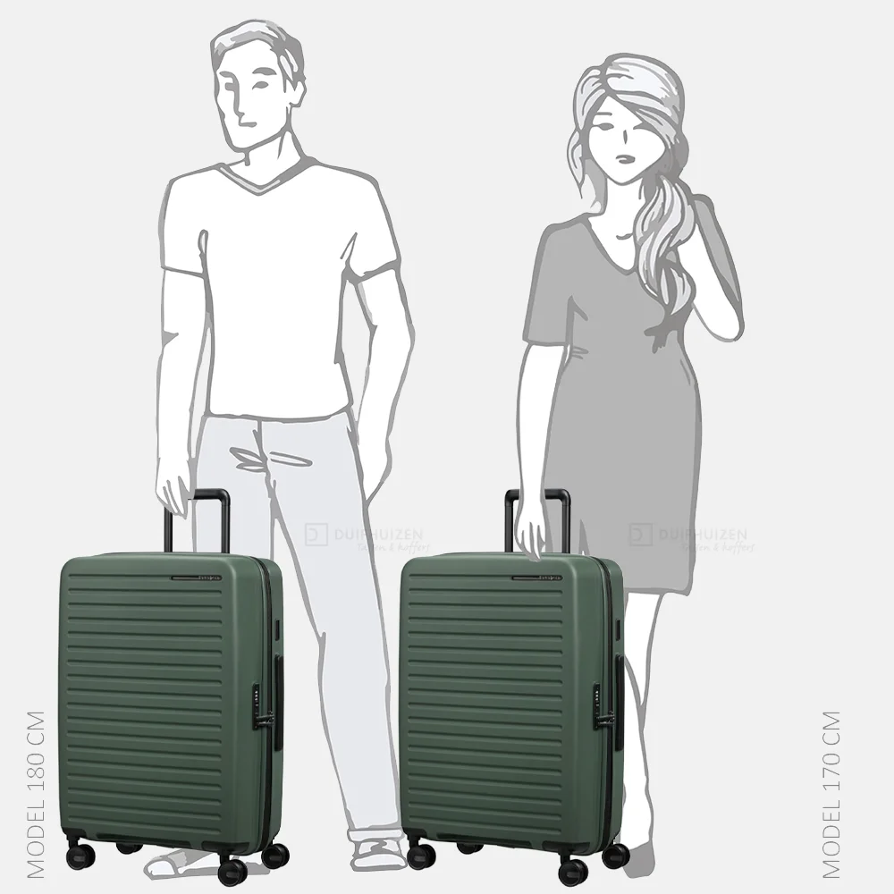 Samsonite RestackD reiskoffer 68 cm uitbreidbaar sage bij Duifhuizen