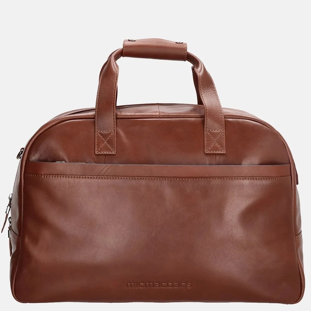 Micmacbags Le Mans weekendtas cognac bij Duifhuizen
