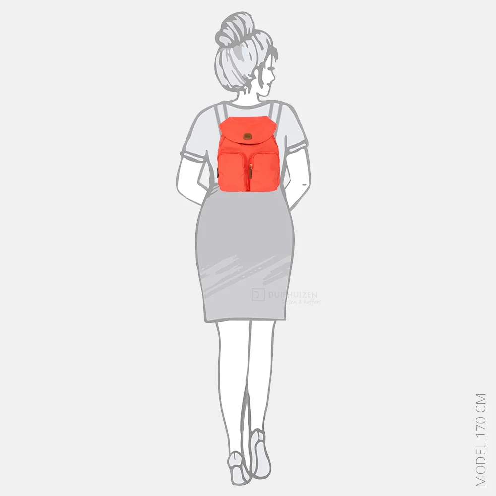Bric's City Backpack rugzak M poppy bij Duifhuizen