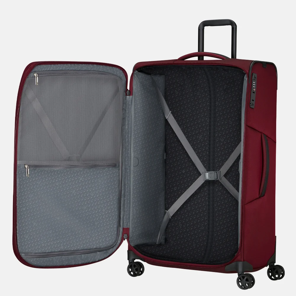Samsonite Respark reiskoffer 79 cm burgundy bij Duifhuizen