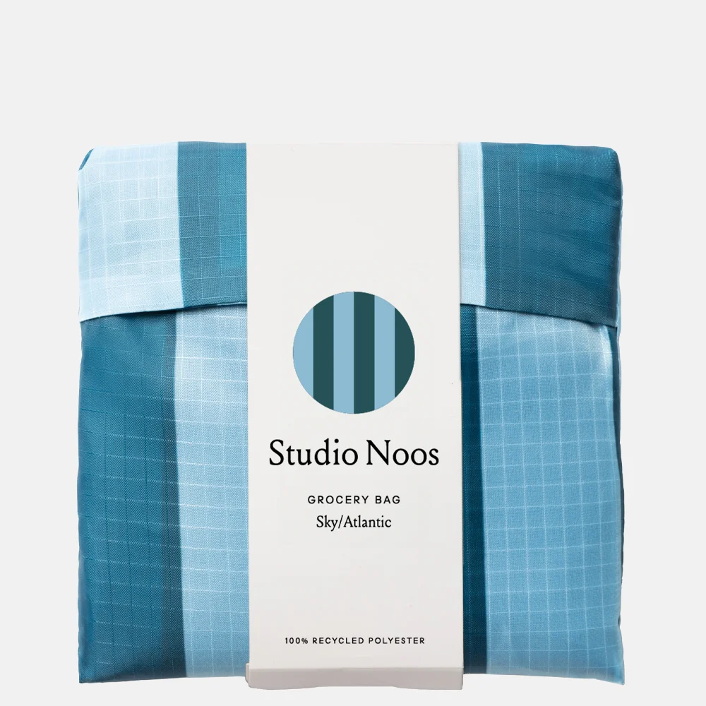 Studio Noos Grocery shopper sky/antlantic striped bij Duifhuizen