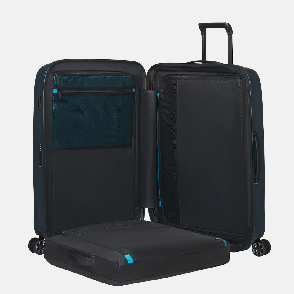 Samsonite Nexis Spinner Expandable reiskoffer 76 cm deep petrol bij Duifhuizen