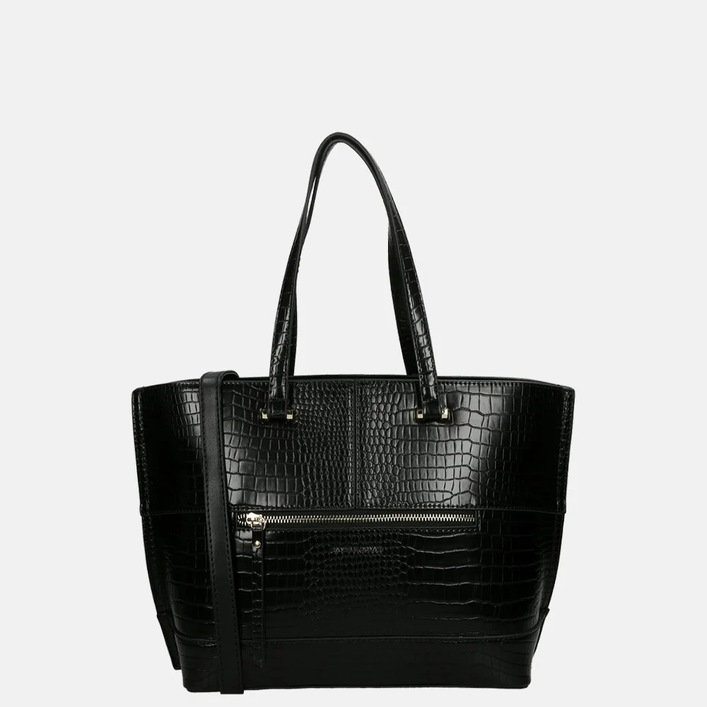 Daniele Donati shopper croco black bij Duifhuizen