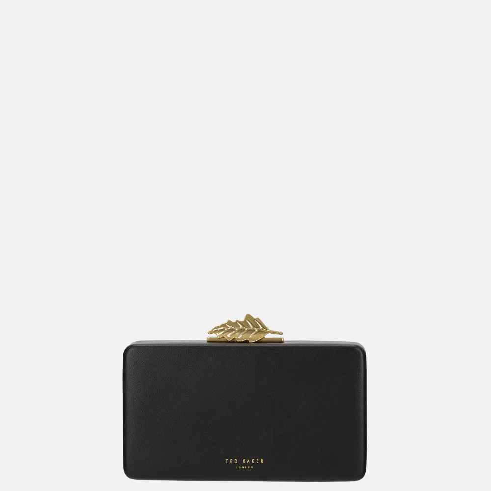 Ted Baker Leaff clutch black bij Duifhuizen
